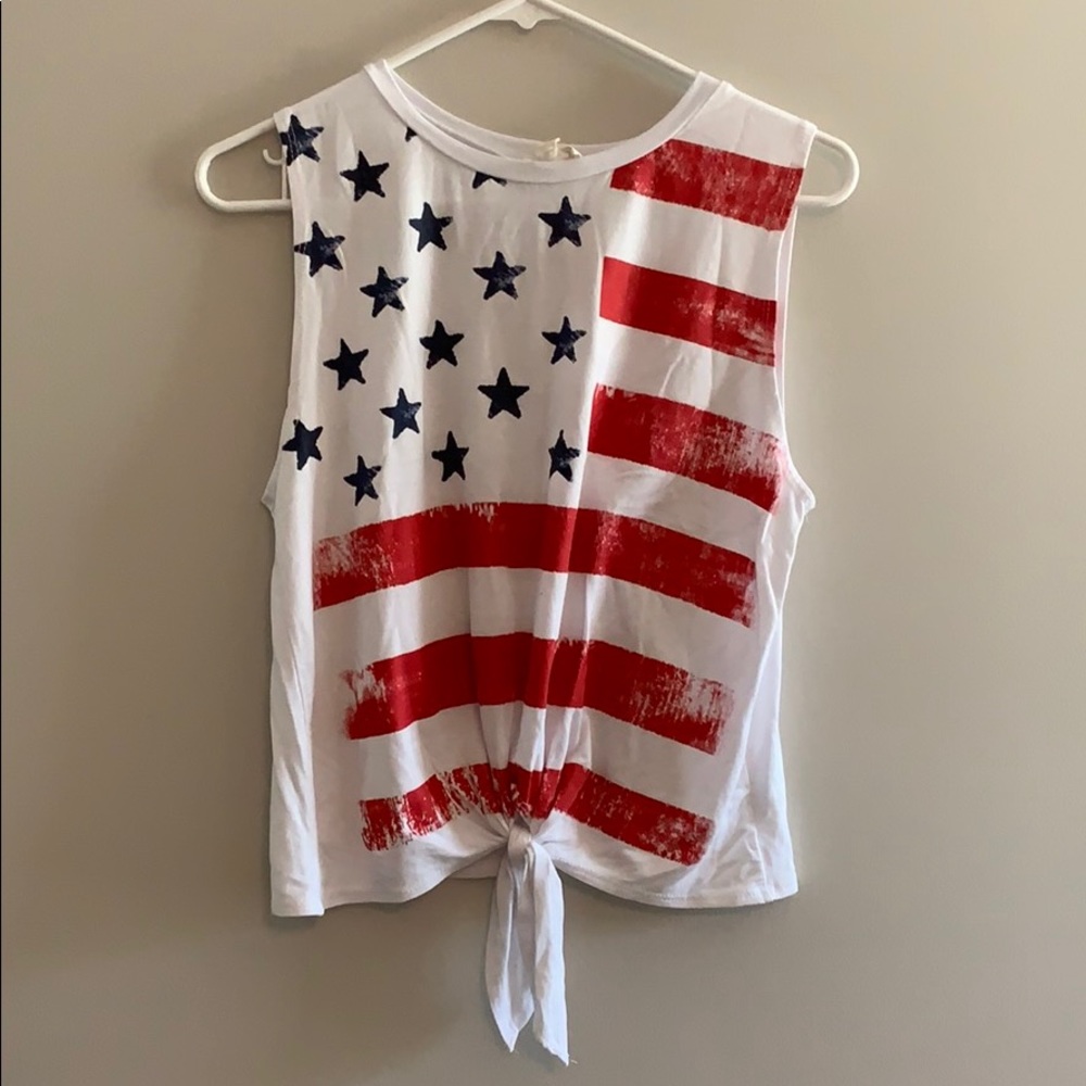 EUC American Flag Tank